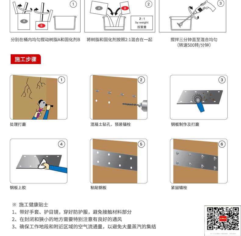 包钢和龙粘钢加固施工过程